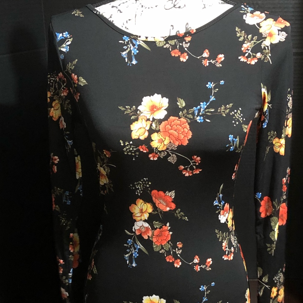 Black Floral Dress